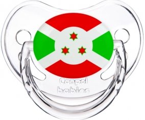 Drapeau Burundi Tétine Physiologique Transparent classique