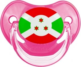 Drapeau Burundi Tétine Physiologique Rose classique