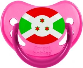 Drapeau Burundi Tétine Physiologique Rose phosphorescente