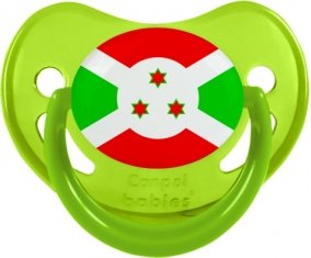 Drapeau Burundi Tétine Physiologique Vert phosphorescente