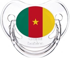 Drapeau Cameroun Sucette Physiologique Transparent classique