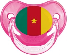 Drapeau Cameroun Sucette Physiologique Rose classique