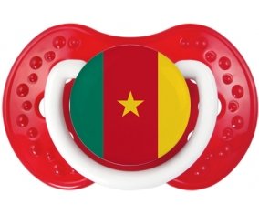 Drapeau Cameroun Sucette LOVI Dynamic Blanc-rouge classique