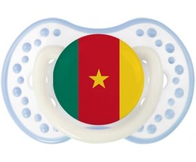 Drapeau Cameroun Sucette LOVI Dynamic Blanc-cyan classique