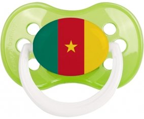 Drapeau Cameroun Sucette Anatomique Vert classique