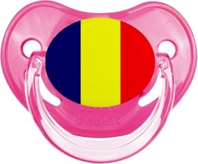 Drapeau Tchad Sucette Physiologique Rose classique