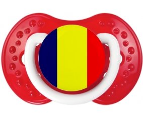 Drapeau Tchad Sucette LOVI Dynamic Blanc-rouge classique