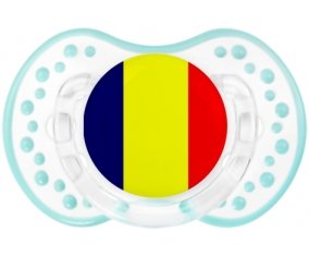 Drapeau Tchad Sucette LOVI Dynamic Retro-blanc-lagon classique