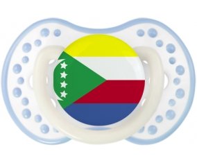 Drapeau Comores Tétine LOVI Dynamic Blanc-cyan classique