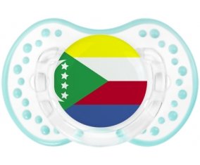 Drapeau Comores Tétine LOVI Dynamic Retro-blanc-lagon classique