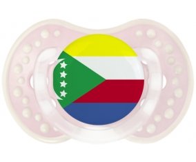 Drapeau Comores Tétine LOVI Dynamic Retro-rose-tendre classique