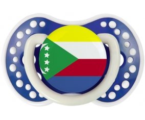 Drapeau Comores Tétine LOVI Dynamic Bleu-marine phosphorescente