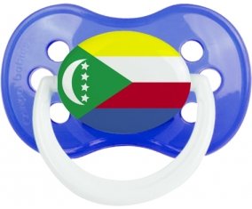 Drapeau Comores Sucette Anatomique Bleu classique