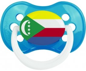 Drapeau Comores Sucette Anatomique Cyan classique