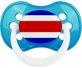 Drapeau Costa Rica Sucette Anatomique Cyan classique