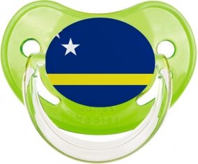 Drapeau Curacao Sucette Physiologique Vert classique