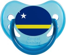 Drapeau Curacao Sucette Physiologique Bleue phosphorescente