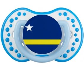 Drapeau Curacao Sucette LOVI Dynamic Blanc-bleu phosphorescente