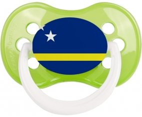 Drapeau Curacao Sucette Anatomique Vert classique