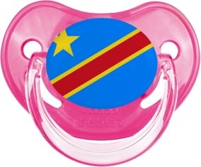 Drapeau République Démocratique du Congo Sucette Physiologique Rose classique