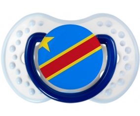 Drapeau République Démocratique du Congo Sucette LOVI Dynamic Marine-blanc-bleu classique