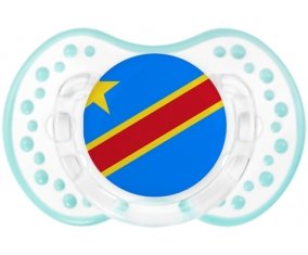 Drapeau République Démocratique du Congo Sucette LOVI Dynamic Retro-blanc-lagon classique