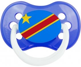 Drapeau République Démocratique du Congo Tétine Anatomique Bleu classique