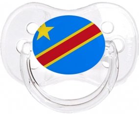 Drapeau République Démocratique du Congo Sucette Cerise Transparent classique