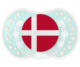 Drapeau Danemark Sucette LOVI Dynamic Retro-turquoise-lagon classique