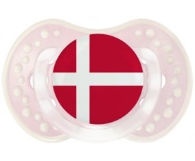 Drapeau Danemark Sucette LOVI Dynamic Retro-rose-tendre classique