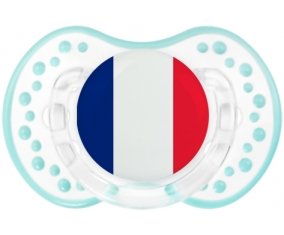 Drapeau France Tétine LOVI Dynamic Retro-blanc-lagon classique