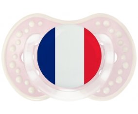 Drapeau France Tétine LOVI Dynamic Retro-rose-tendre classique