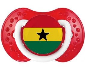 Drapeau Ghana Tétine LOVI Dynamic Blanc-rouge classique