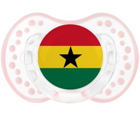 Drapeau Ghana Tétine LOVI Dynamic Retro-blanc-rose-tendre classique