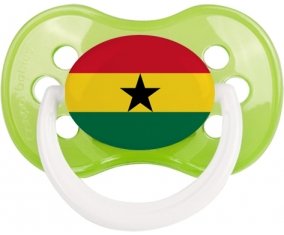 Drapeau Ghana Sucette Anatomique Vert classique