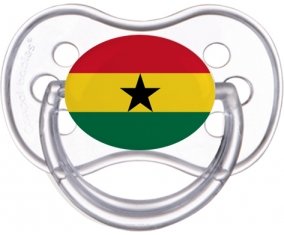 Drapeau Ghana Sucette Anatomique Transparente classique