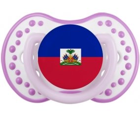 Drapeau Haïti Tétine LOVI Dynamic Blanc-mauve classique