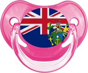 Drapeau Îles Pitcairn Tétine Physiologique Rose classique