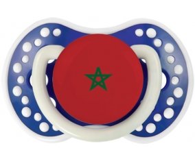 Drapeau Maroc Sucette LOVI Dynamic Bleu-marine phosphorescente