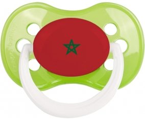 Drapeau Maroc Sucette Anatomique Vert classique