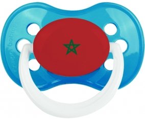 Drapeau Maroc Sucette Anatomique Cyan classique