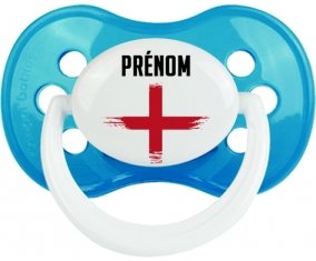 Drapeau effet pinceau Angleterre avec prénom Sucete Anatomique Cyan classique