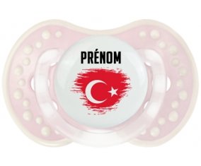 Drapeau effet pinceau Turquie avec prénom Sucette LOVI Dynamic Retro-rose-tendre classique