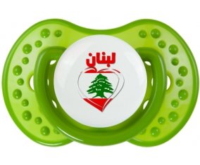 Liban en arabe + cœur : Sucette LOVI Dynamic personnalisée