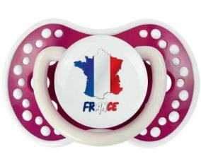 France maps Tétine LOVI Dynamic Fuchsia phosphorescente