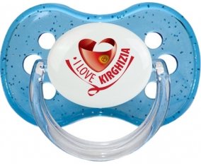 Boîte à tétine personnalisée I Love Kirghizia