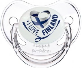 I Love Finland Tétine Physiologique Transparent classique