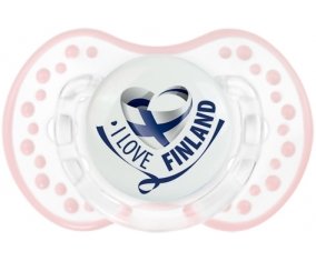 I Love Finland Sucete LOVI Dynamic Retro-blanc-rose-tendre classique