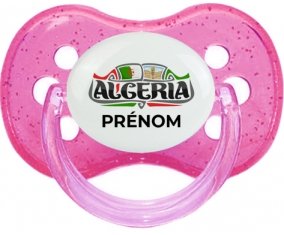 Algeria design avec prénom Sucete Cerise Rose à paillette