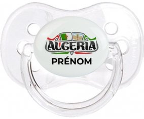 Algeria design avec prénom Sucete Cerise Transparent classique